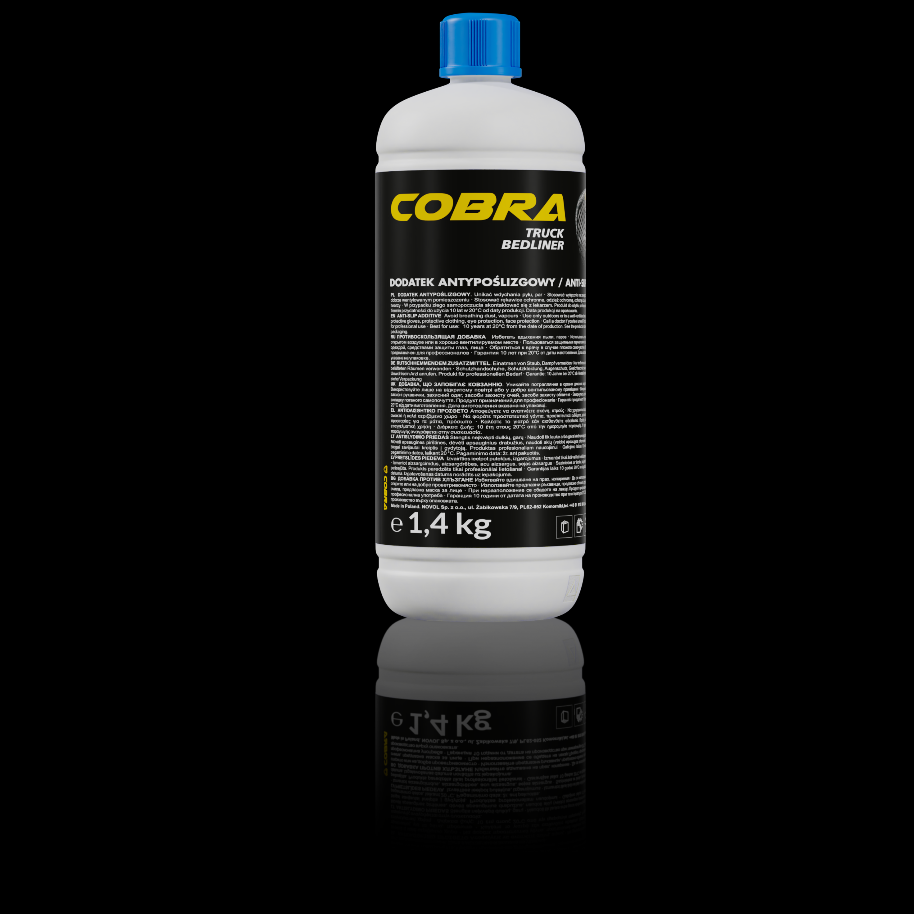 Halkskydd tillsatsmedel till Cobra Bedliner 1.4kg