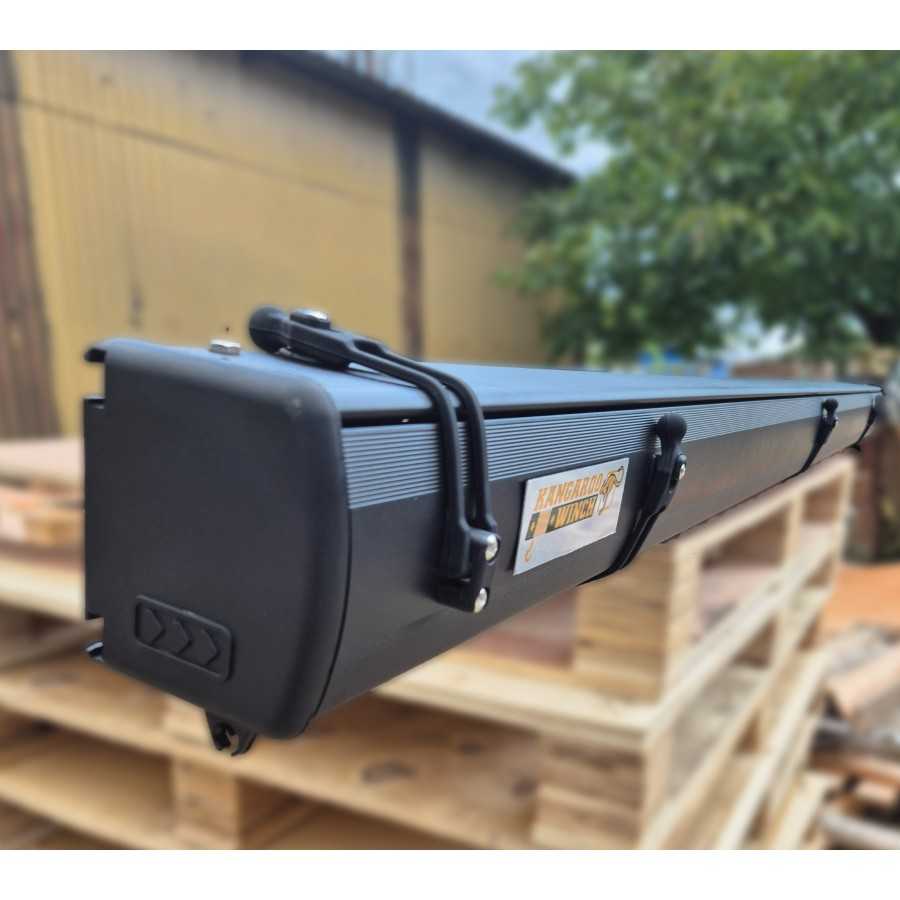 Sidomarkis / Awning 2×2m med Alu-kassett ifrån Kangaroowinch – För äventyr utan gränser